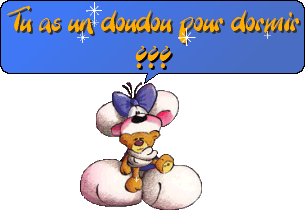 tu as un doudou pour dormir ???